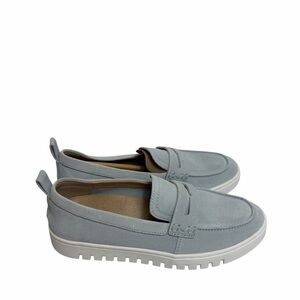 Vionic Light Blue Suede Slip-On Sneakers